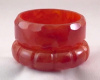 BB276 carnelian bakelite bangles